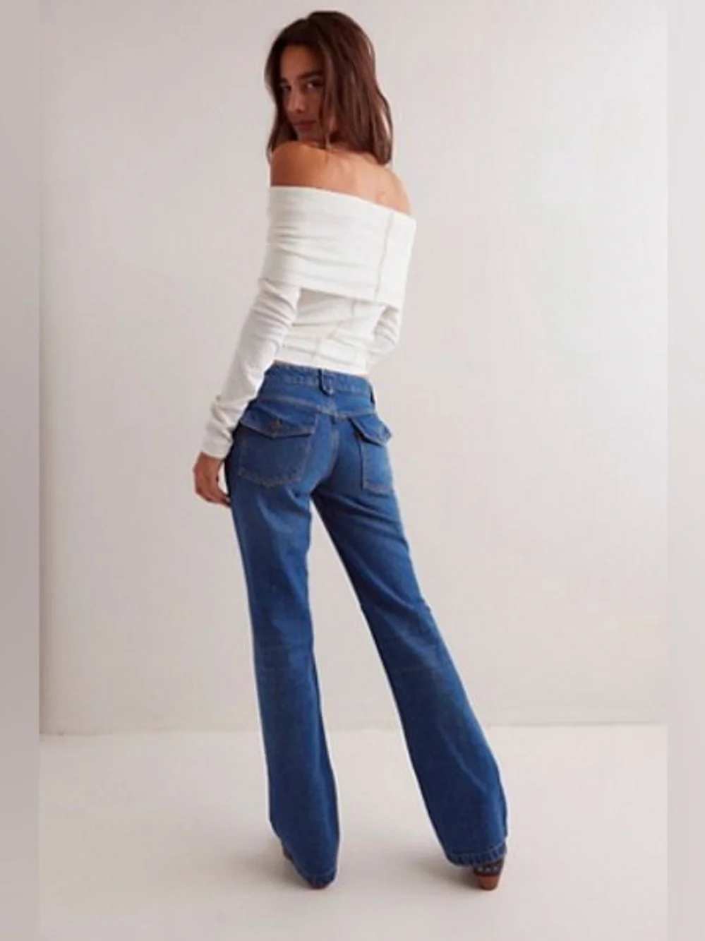 Free People Flora Low Rise Bootcut Jeans